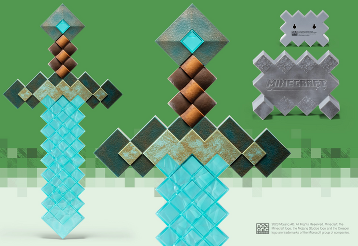 Official Minecraft Diamond Sword Collector Replica
