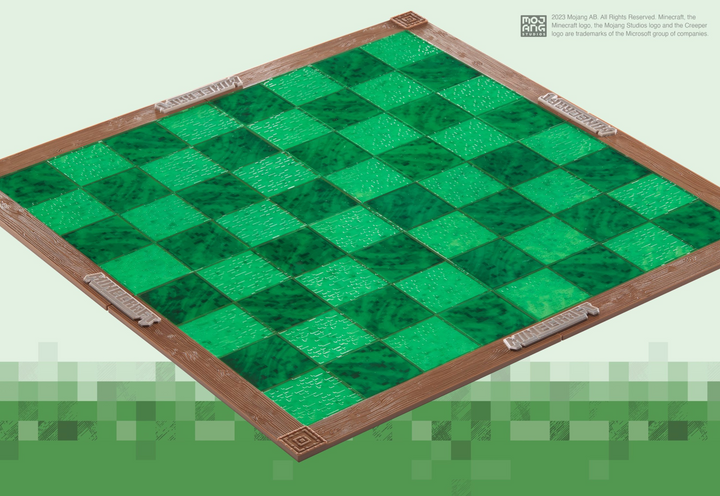 Official Minecraft Chess Set Overworld Heroes vs. Hostile Mobs