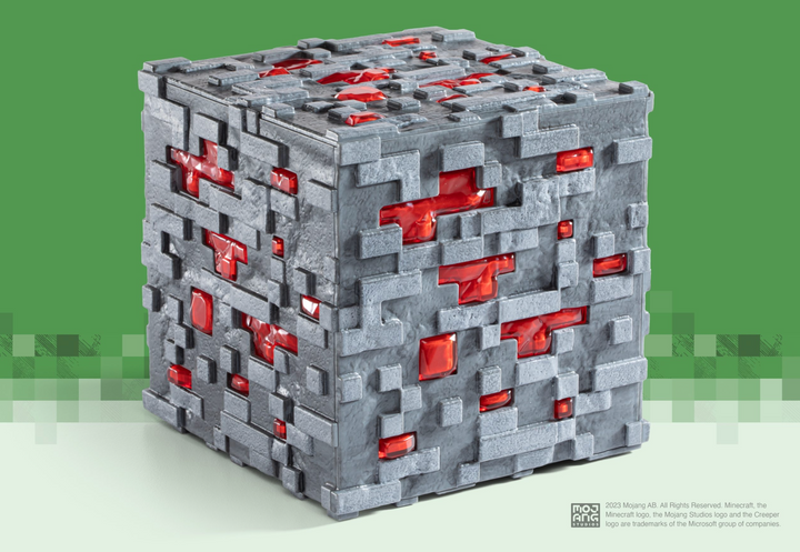 Official Minecraft Redstone Ore Illuminating Collector Replica