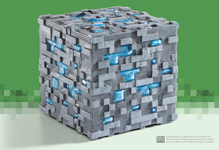 Official Minecraft Diamond Ore Illuminating Collector Replica