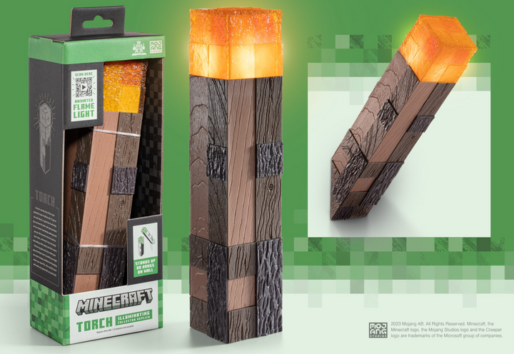 Official Minecraft Torch Illuminating Collector Replica