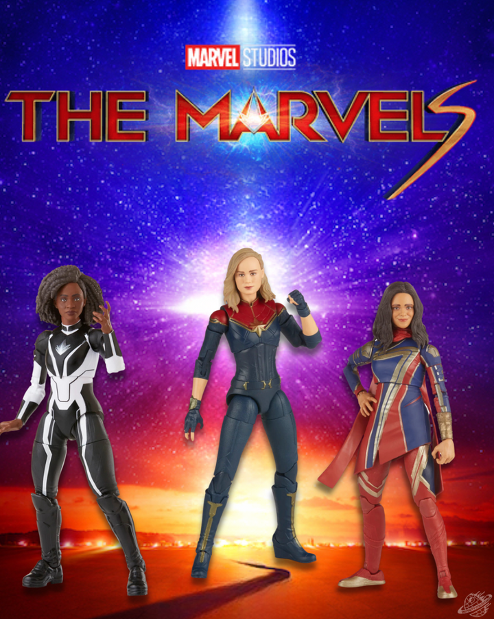 Marvel Legends Series The Marvels Action Figure (3) Bundle