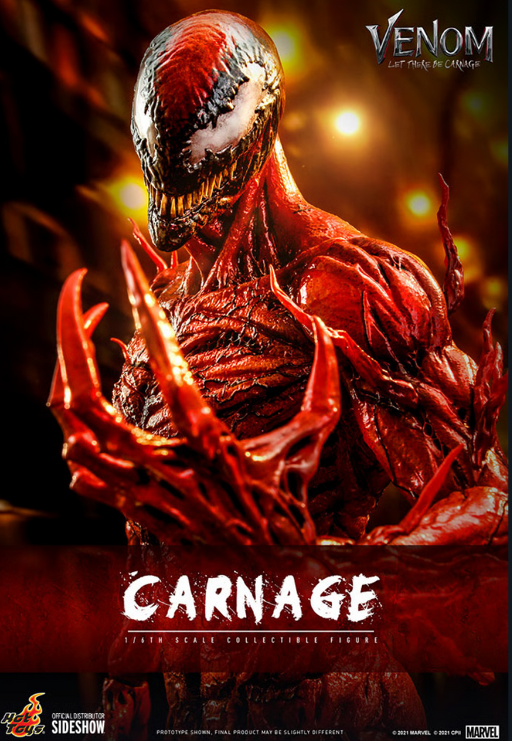 Hot Toys Venom Let There Be Carnage Carnage 1/6 Scale Deluxe Figure