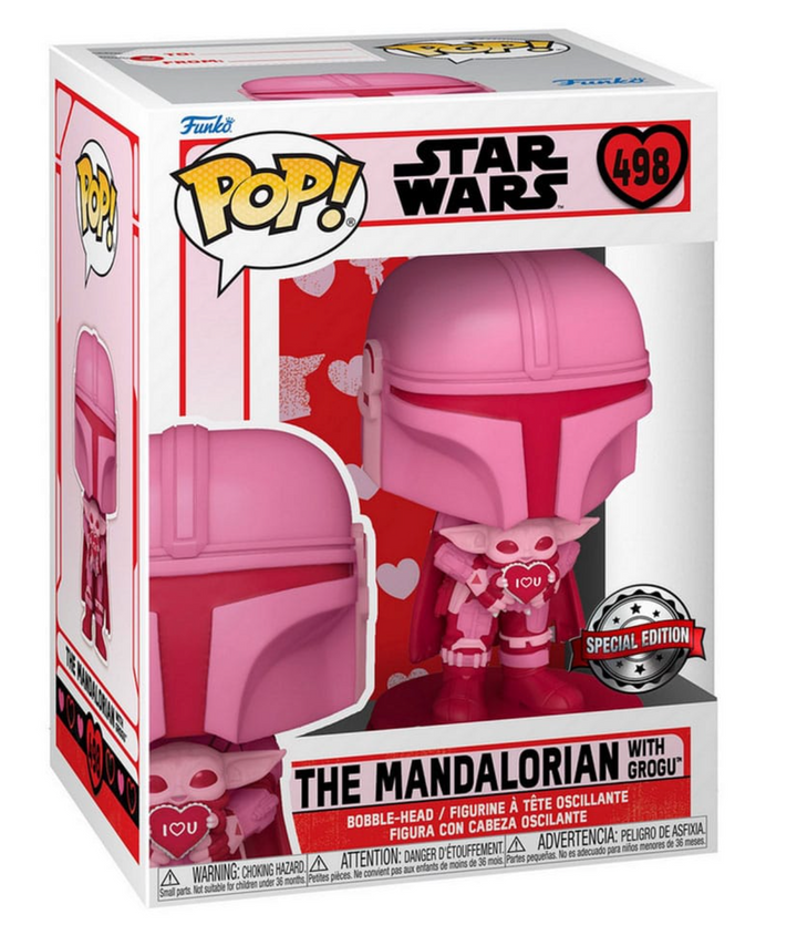 Star Wars The Mandalorian & Grogu Vlentines Funko POP! Vinyl Figure