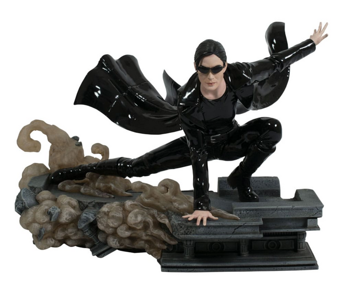 The Matrix Gallery Trinity Figure Diorama