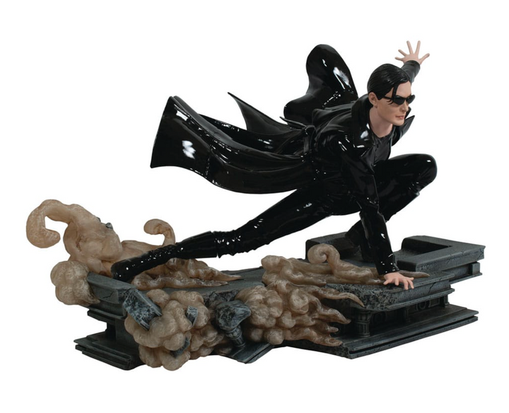 The Matrix Gallery Trinity Figure Diorama