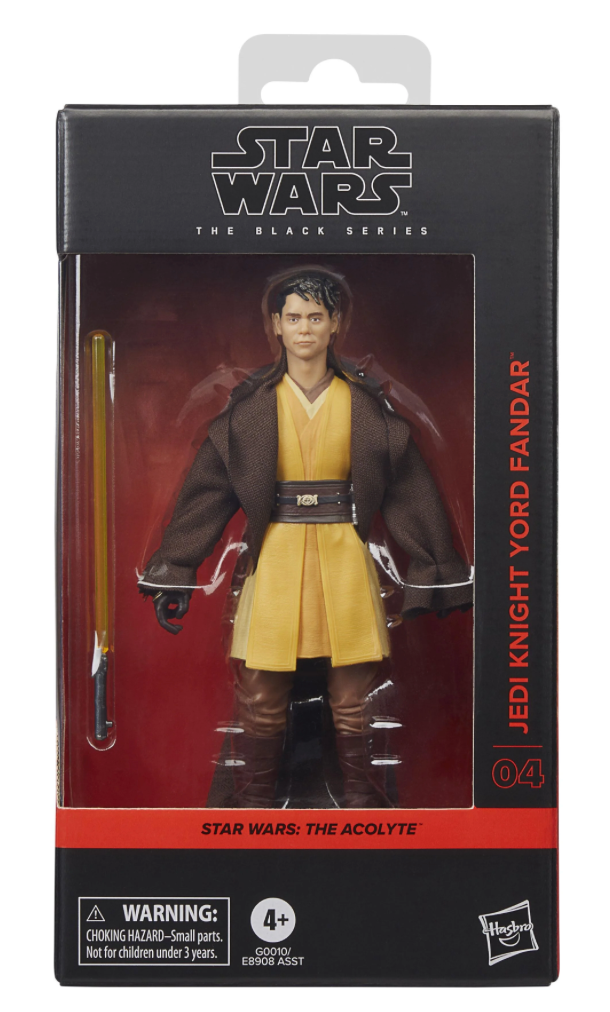 Star Wars The Acolyte The Black Series Jedi Knight Yord Fandar 6" Action Figure