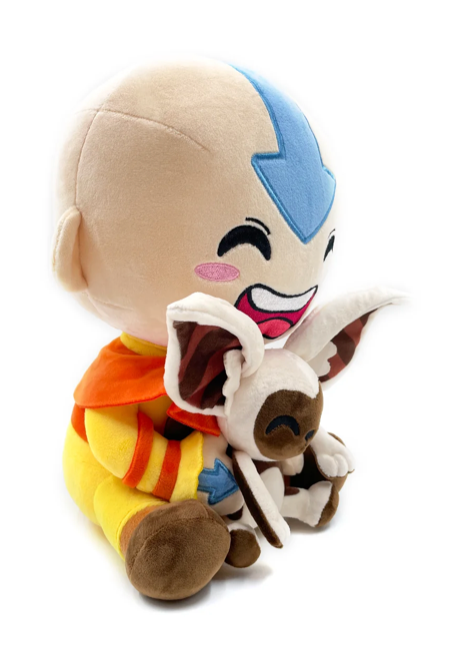 Youtooz Avatar The Last Airbender Aang and Momo Sitting 12" Plush