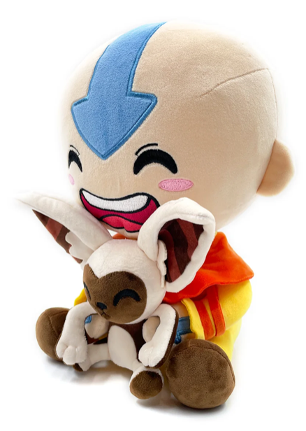 Youtooz Avatar The Last Airbender Aang and Momo Sitting 12" Plush