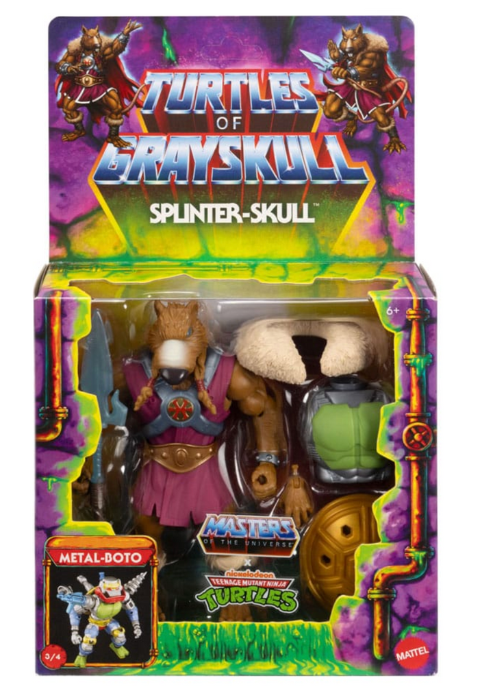 MOTU x TMNT Turtles of Grayskull Deluxe Splinter-Skull Action Figure
