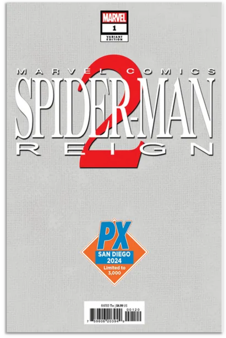 San Diego Comic Con 2024 Spider-Man: Reign 2 #1 (Kaare Andrews Marvel Comics Black & White SDCC 2024 PX Variant Edition)