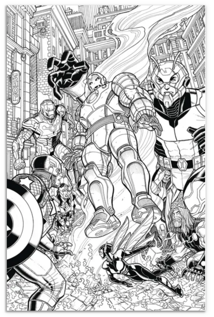 San Diego Comic Con 2024 Ultimates #2 (Nick Bradshaw Marvel Comics Black & White SDCC 2024 PX Variant Edition)
