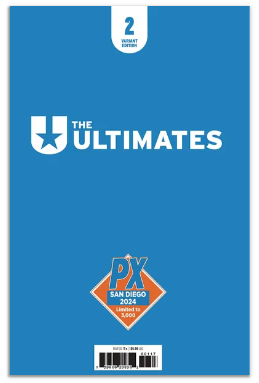 San Diego Comic Con 2024 Ultimates #2 (Nick Bradshaw Marvel Comics Black & White SDCC 2024 PX Variant Edition)