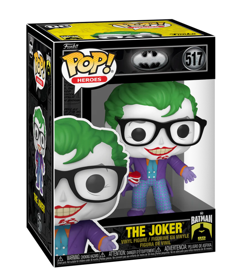 Funko Joker Batman 85th Anniversary POP Movies Vinyl Figure with Teeth 9 cm