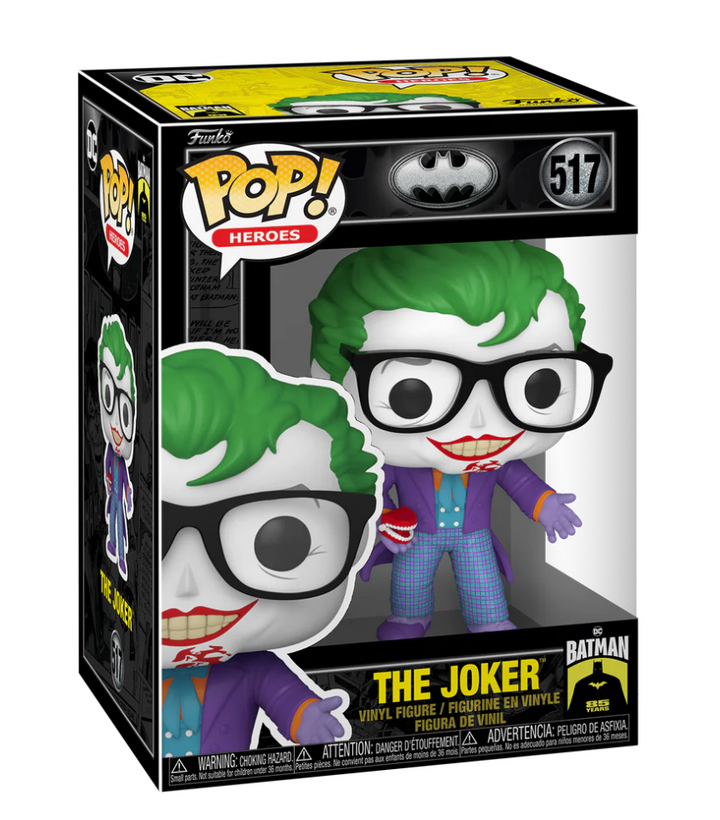 Funko Joker Batman 85th Anniversary POP Movies Vinyl Figure with Teeth 9 cm