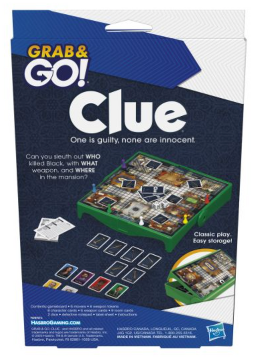 Cluedo Grab And Go Travel Game, alternate view
