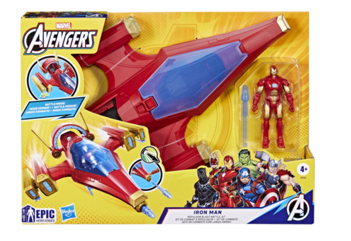 Avengers IronMan Epic Hero Series Repulsor Blast Battle Jet