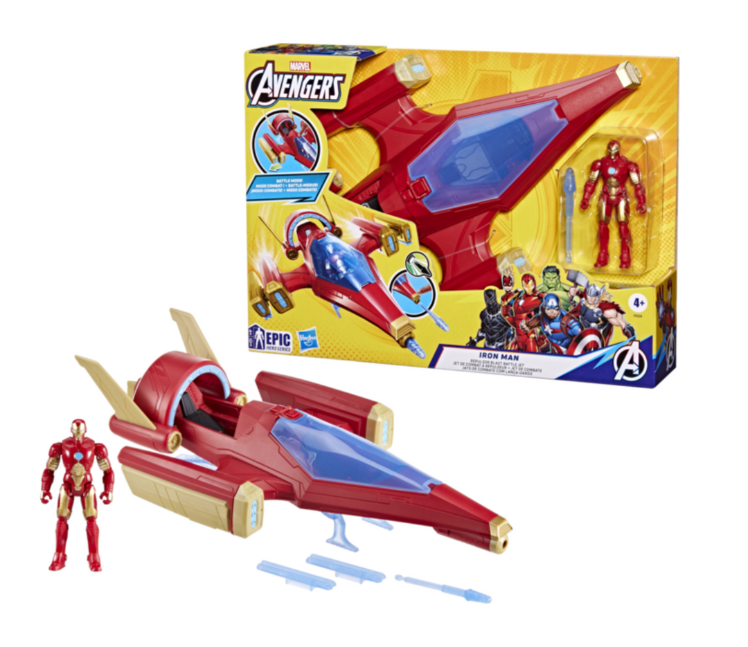 Avengers IronMan Epic Hero Series Repulsor Blast Battle Jet
