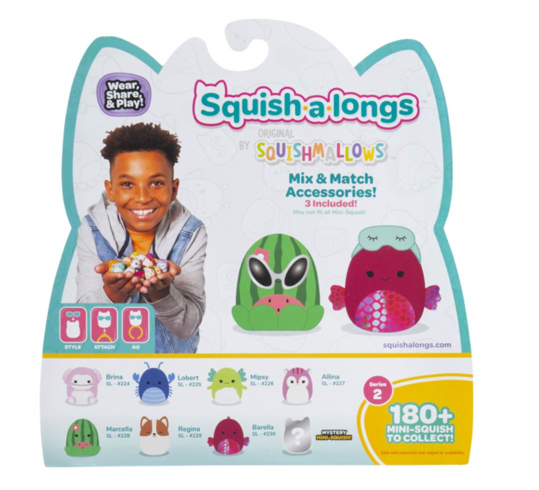 Squishmallows Squish A Longs Series 2 Exclusive Mini Figure 8 Pack