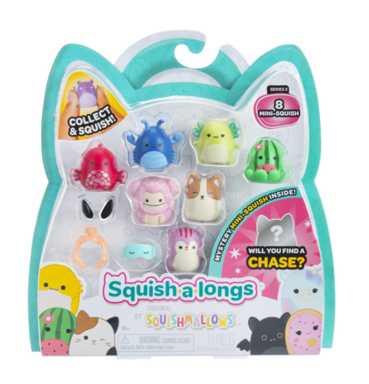 Squishmallows Squish A Longs Series 2 Exclusive Mini Figure 8 Pack
