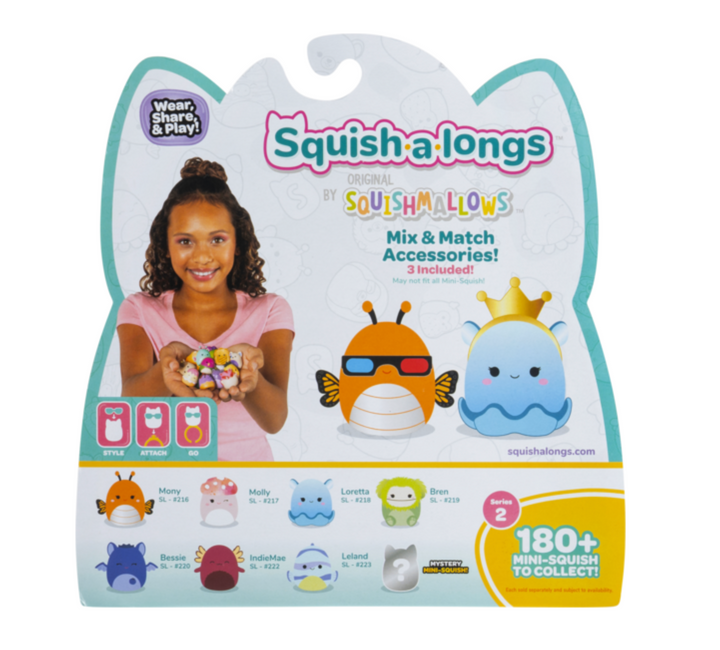 Squishmallows Squish A Longs Series 2 Limited Edition Mini Figure 8 Pack