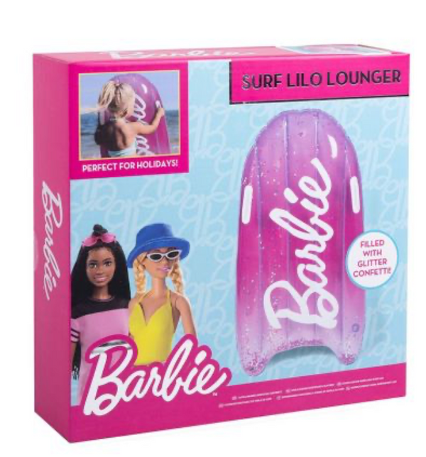 Barbie Inflatable Kids Surf Lilo Sun Lounger