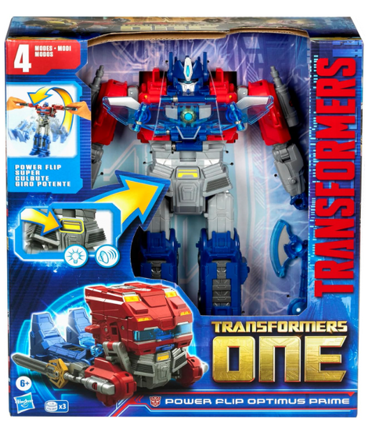 Transformers One Power Flip Optimus Prime (Orion Pax) Action Figure, alternate view