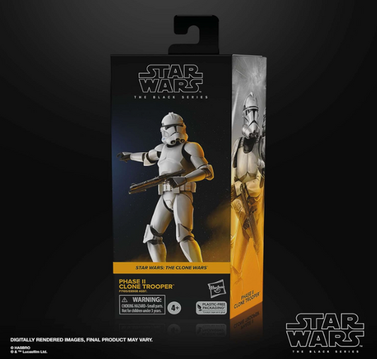 Star Wars The Black Series Phase II Clone Trooper 6" Action Figure, alternate view