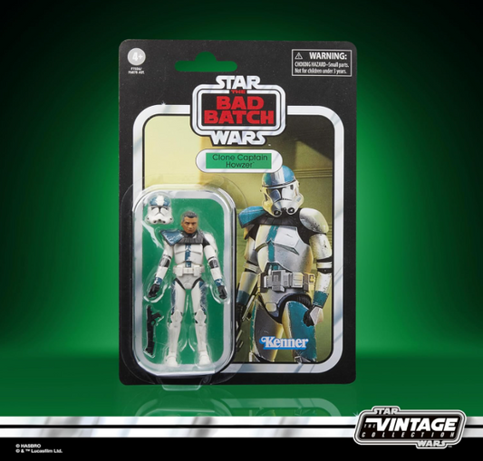 Star Wars The Vintage Collection The Bad Batch Clone Captain Howzer Action Figure, alternate view