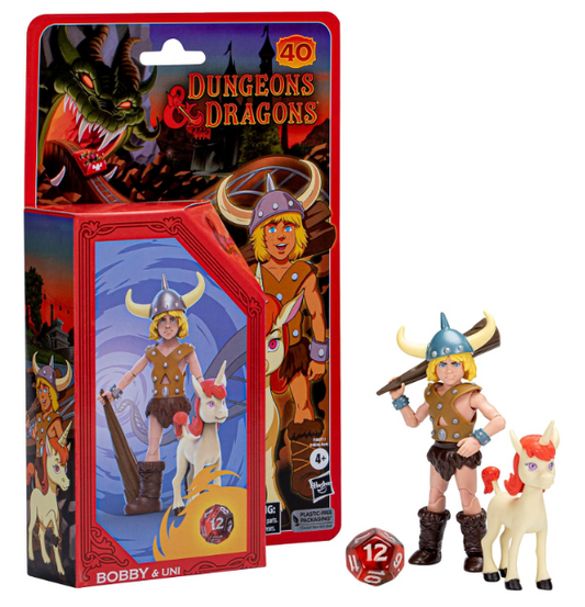 Bobby and Uni Dungeons & Dragons Cartoon Classics 6" Scale Action Figure, alternate view