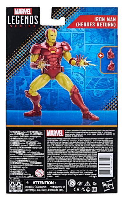 Marvel Legends Series Marvel Comics Iron Man (Heroes Return) Action Figure, alternate view