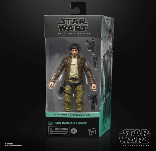 Hasbro Star Wars The Black Series Captain Cassian Andor 6" Action Figure, alternate view