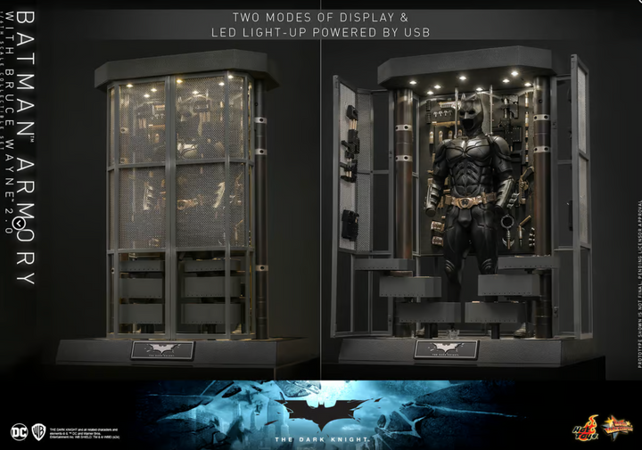 Hot Toys Batman Armory with Bruce Wayne (2.0) 1/6 Scale Set