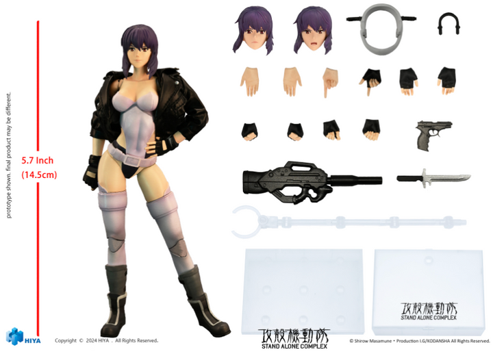 Ghost in the Shell Stand Alone Complex Exquisite Super Series Motoko Kusanagi 1/12 Scale PX Previews Exclusive Action Figure