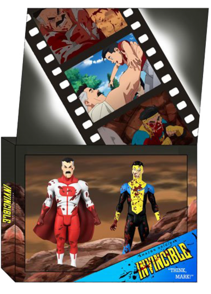 Invincible Bloody Omni-Man and Invincible Deluxe 7" Action Figure 2-Pack : PRE-ORDER ETA JAN-MARCH
