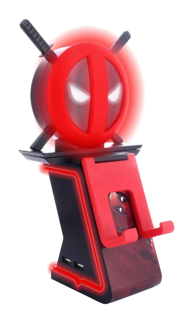 Marvel Deadpool Light Up Ikon Cable Guys Phone and Device Charging Stand