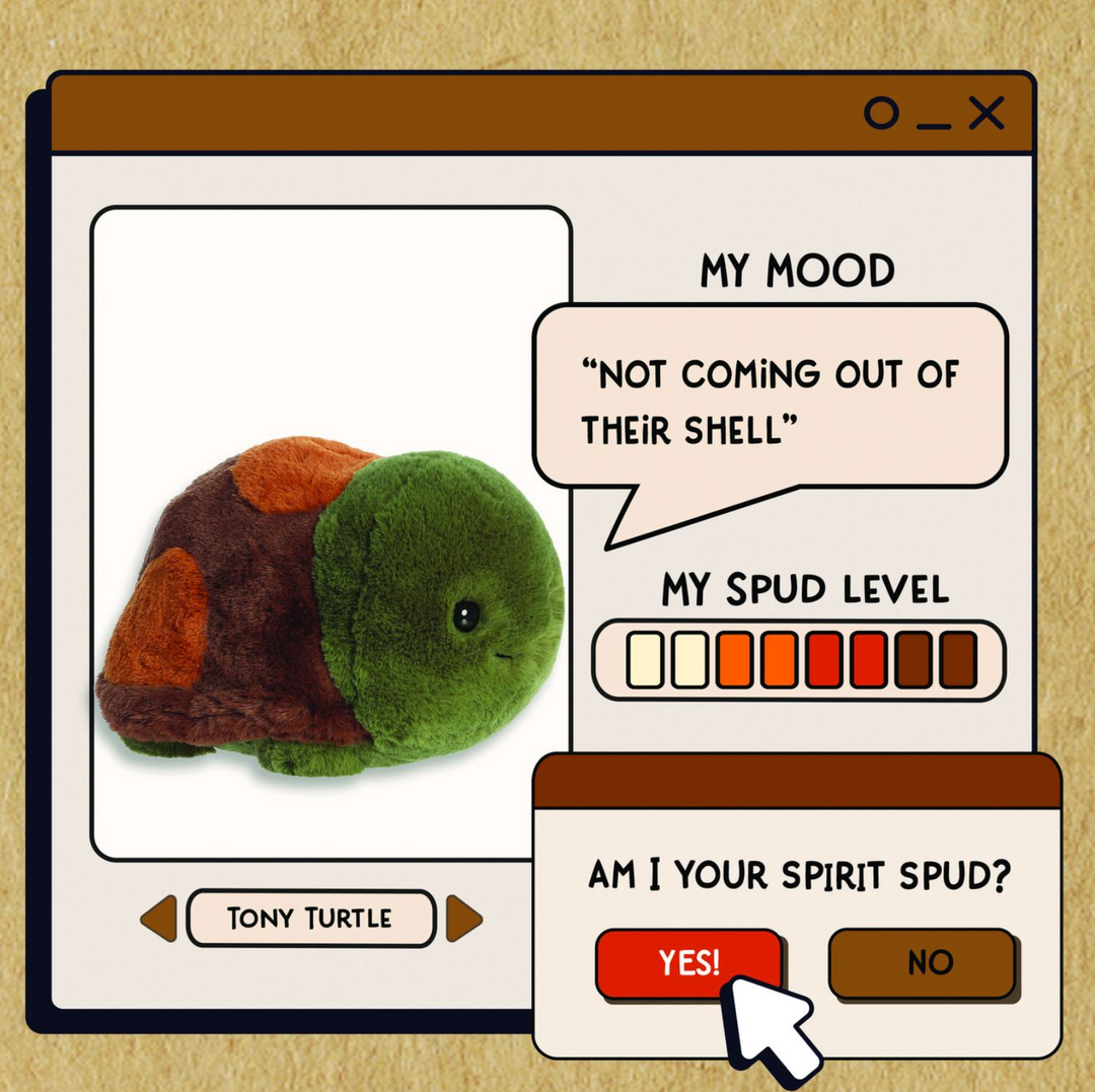 Tony Turtle Spudsters Plush 10 Inch