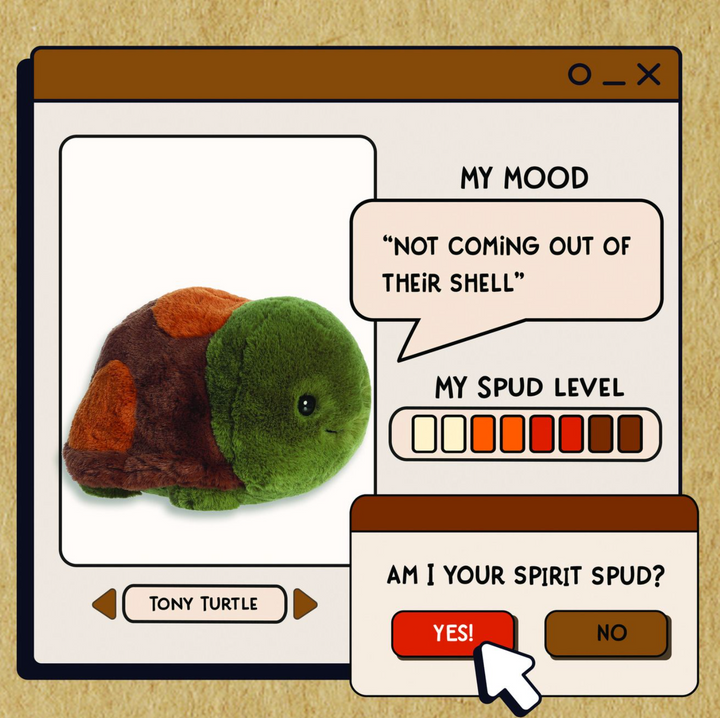 Tony Turtle Spudsters Plush 10 Inch