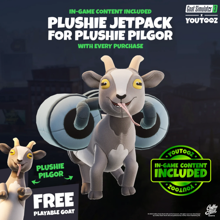 Youtooz Goat Simulator Goat Plush 9 Inch