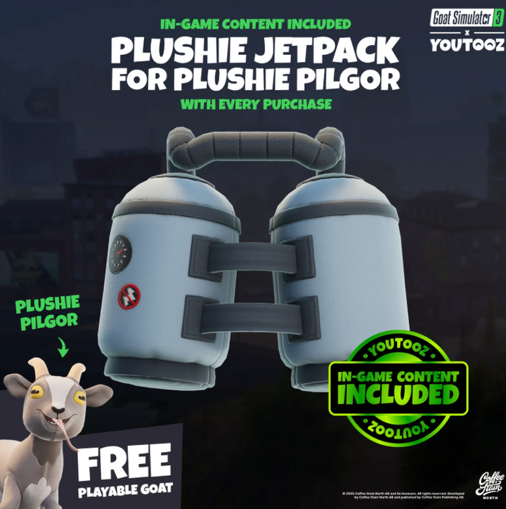 Youtooz Goat Simulator Goat Plush 9 Inch