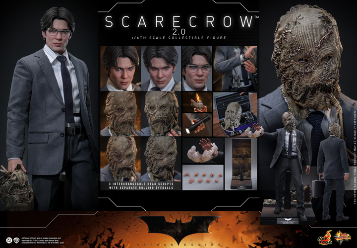 Hot Toys Scarecrow Batman Begins 1 6 Scale Collectible Figure