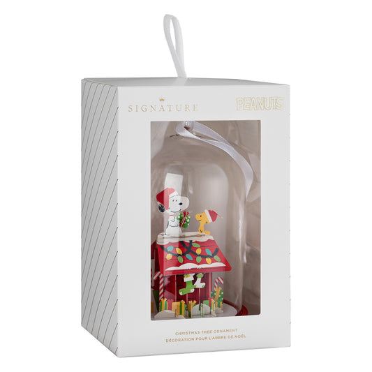 Collectable Signature Ornament - PEANUTS™ SNOOPY, Gift Box & Glass Dome