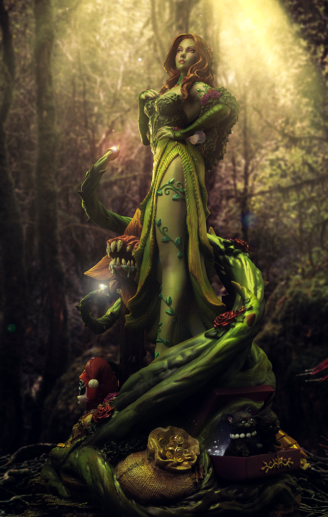 Iron Studios Gotham City Sirens Poison Ivy 1/10 Deluxe Art Scale Limited Edition Statue