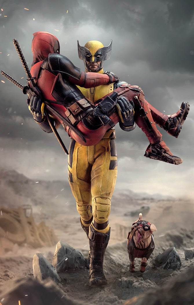 Iron Studios Marvel Deadpool 3 Deadpool & Wolverine 1/10 Deluxe Art Scale Limited Edition Statue *Exclusive