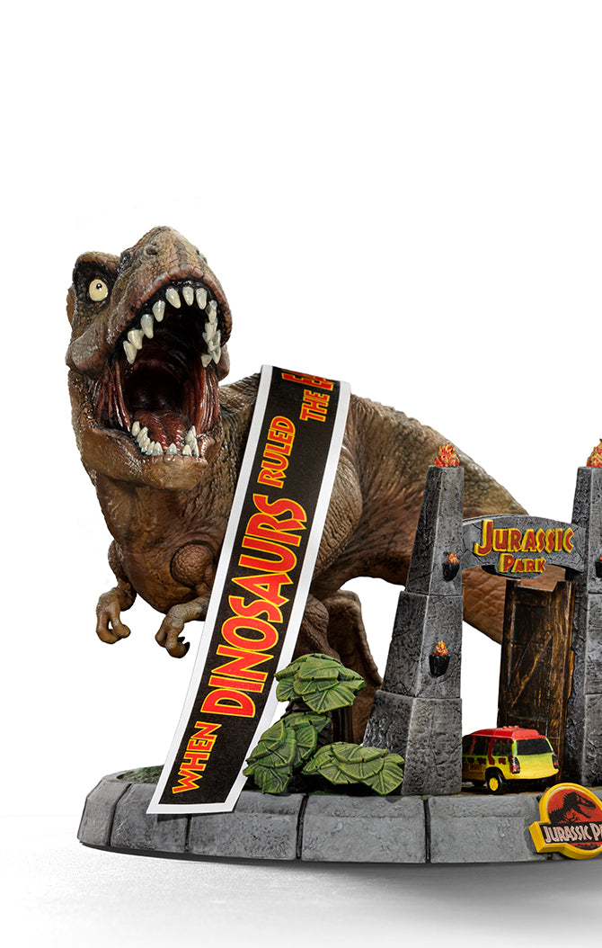 Iron Studios Jurassic Park MiniCo 30th Anniversary Deluxe T-Rex Figure : Release Date ETA AUGUST