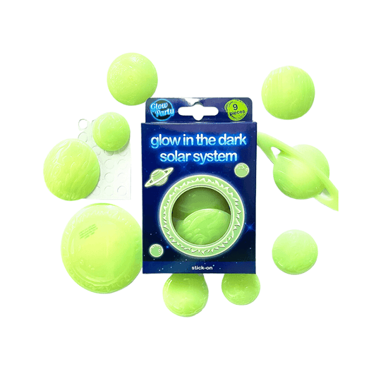 Stick On Glow In The Dark Solar System, alternate view