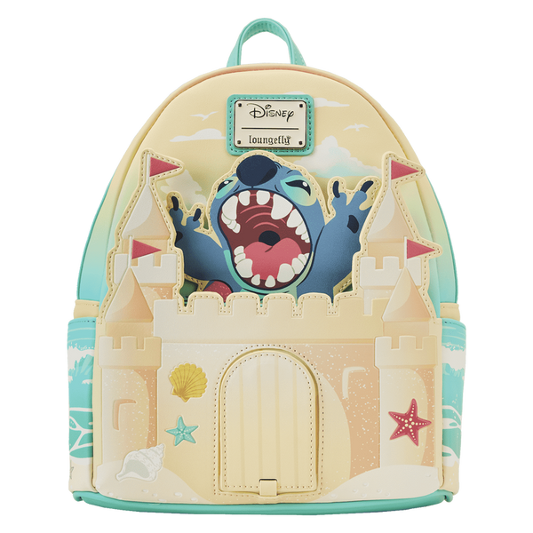 Loungefly Disney Stitch Sandcastle Beach Surprise Mini Backpack