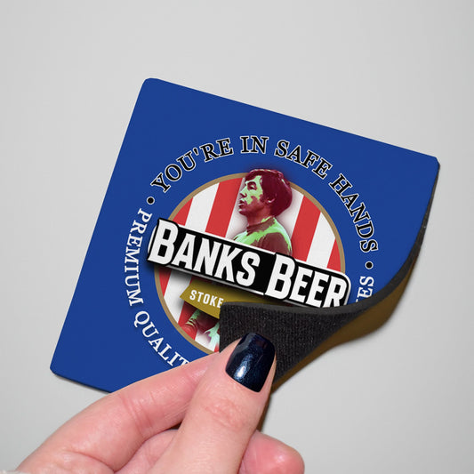 Stoke Victoria Banks- Football Coaster - Square Or Circle, alternate view