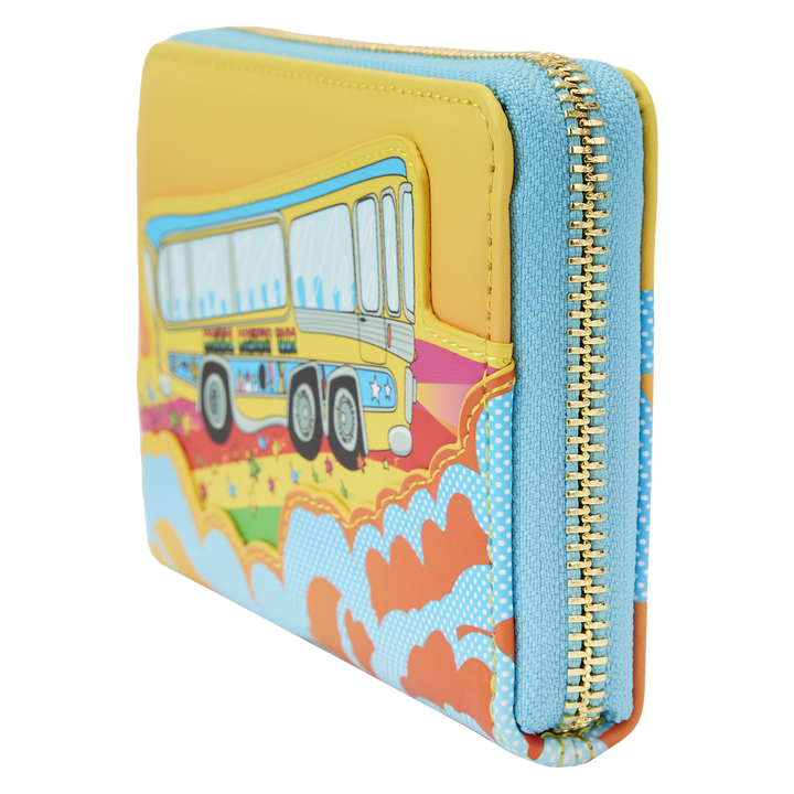 Loungefly The Beatles Magical Mystery Tour Bus Zip Around Wallet