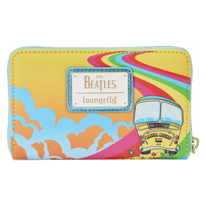 Loungefly The Beatles Magical Mystery Tour Bus Zip Around Wallet